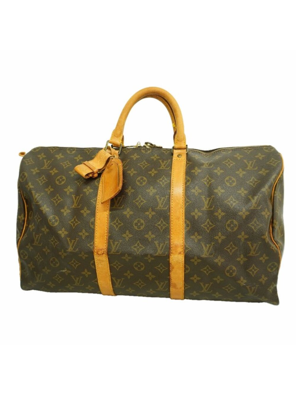 Louis Vuitton Boston Bag Monogram Keepall 50 Brown